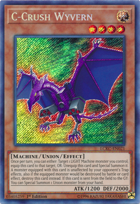 C-Crush Wyvern [LCKC-EN021] Secret Rare | Gam3 Escape