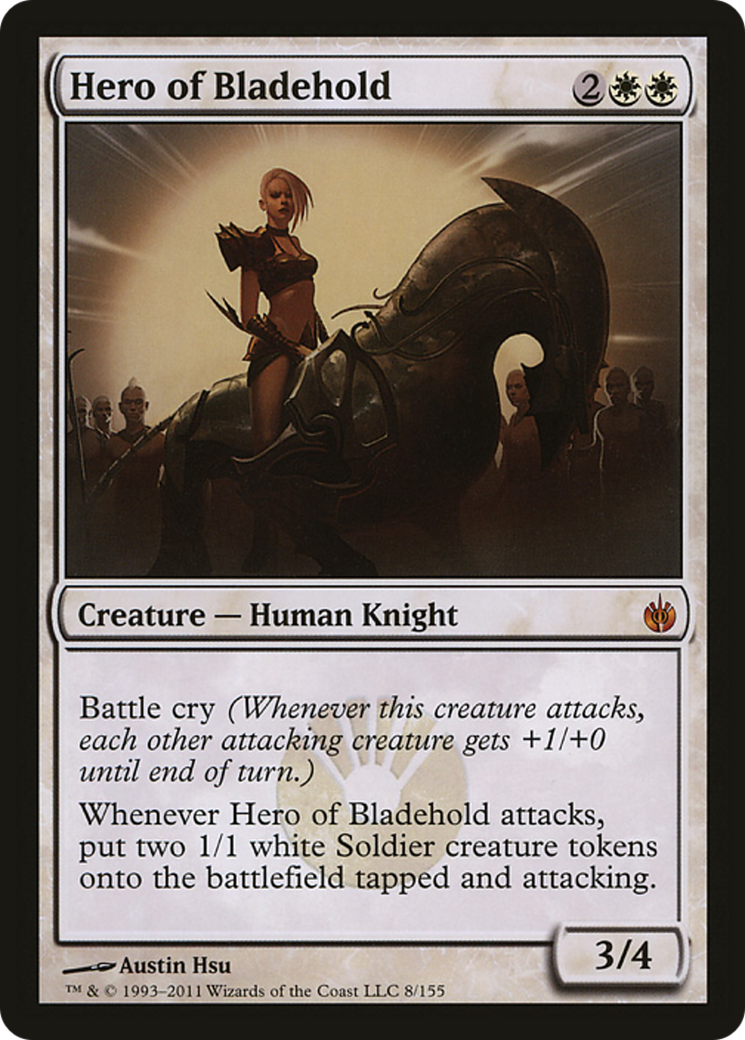 Hero of Bladehold (Mirrodin Besieged) (Oversized) [Oversize Cards] | Gam3 Escape