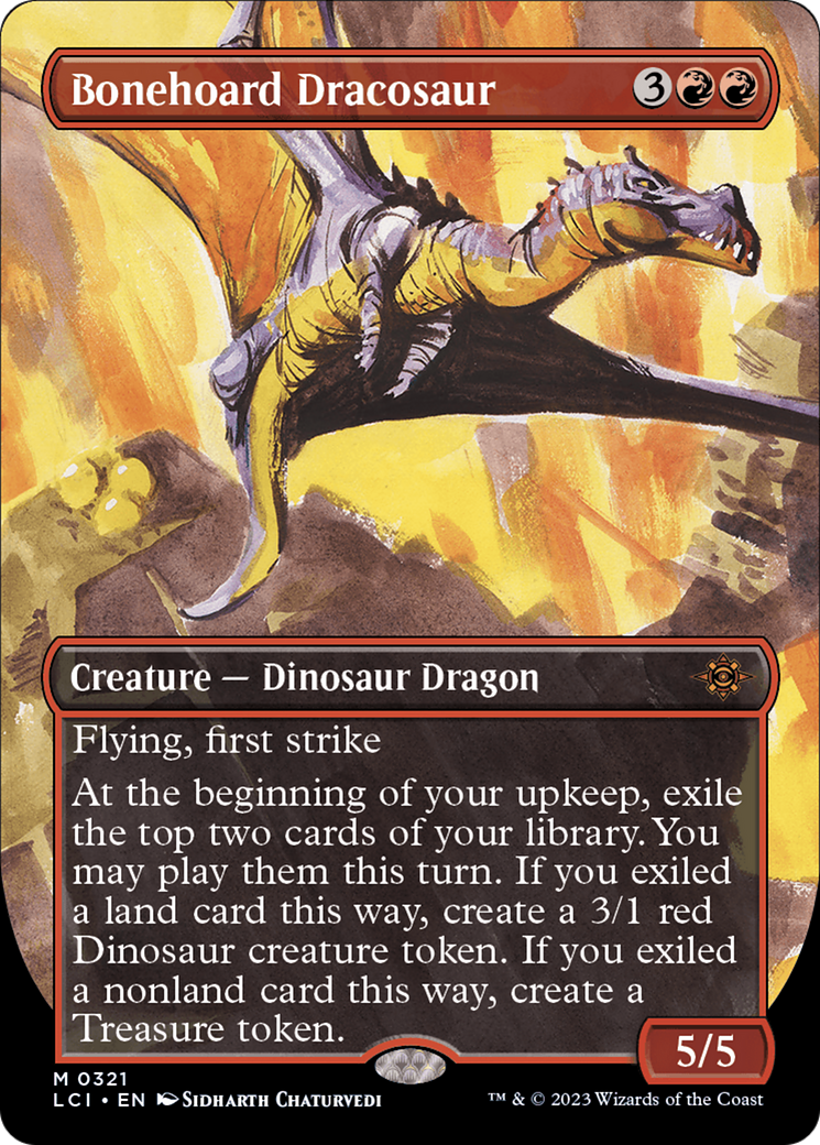 Bonehoard Dracosaur (Borderless) [The Lost Caverns of Ixalan] | Gam3 Escape