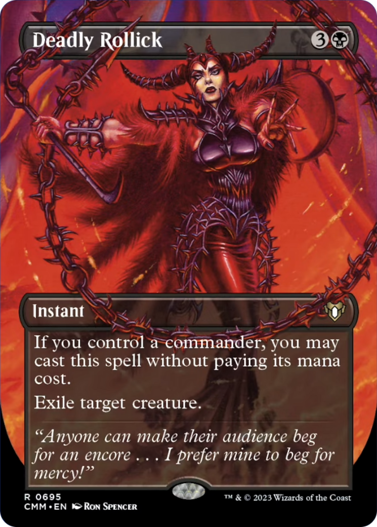 Deadly Rollick (Borderless Alternate Art) [Commander Masters] | Gam3 Escape