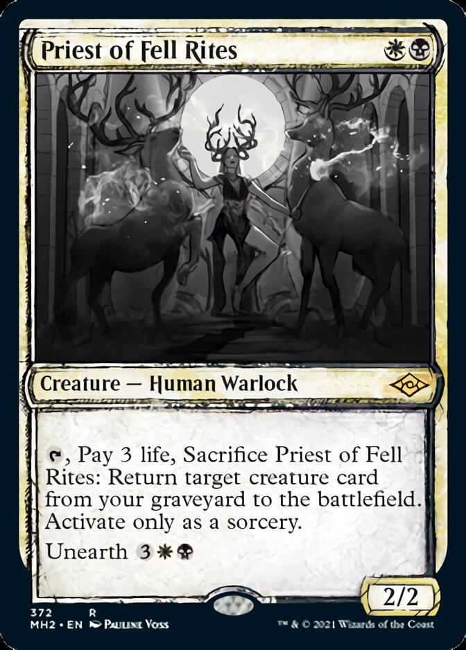 Priest of Fell Rites (Sketch) [Modern Horizons 2] | Gam3 Escape