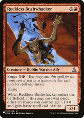 Reckless Bushwhacker [The List Reprints] | Gam3 Escape