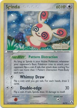 Spinda (26/92) (Stamped) [EX: Legend Maker] | Gam3 Escape