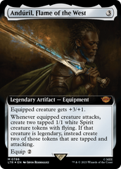 Anduril, Flame of the West (Extended Art) (Surge Foil) [The Lord of the Rings: Tales of Middle-Earth] | Gam3 Escape