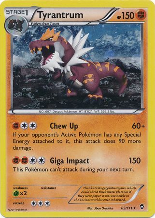 Tyrantrum (62/111) (Cosmos Holo) [XY: Furious Fists] | Gam3 Escape