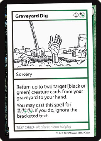 Graveyard Dig (2021 Edition) [Mystery Booster Playtest Cards] | Gam3 Escape
