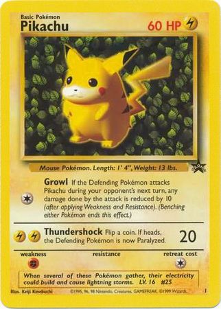 Pikachu (1) (Promo) [Wizards of the Coast: Black Star Promos] | Gam3 Escape