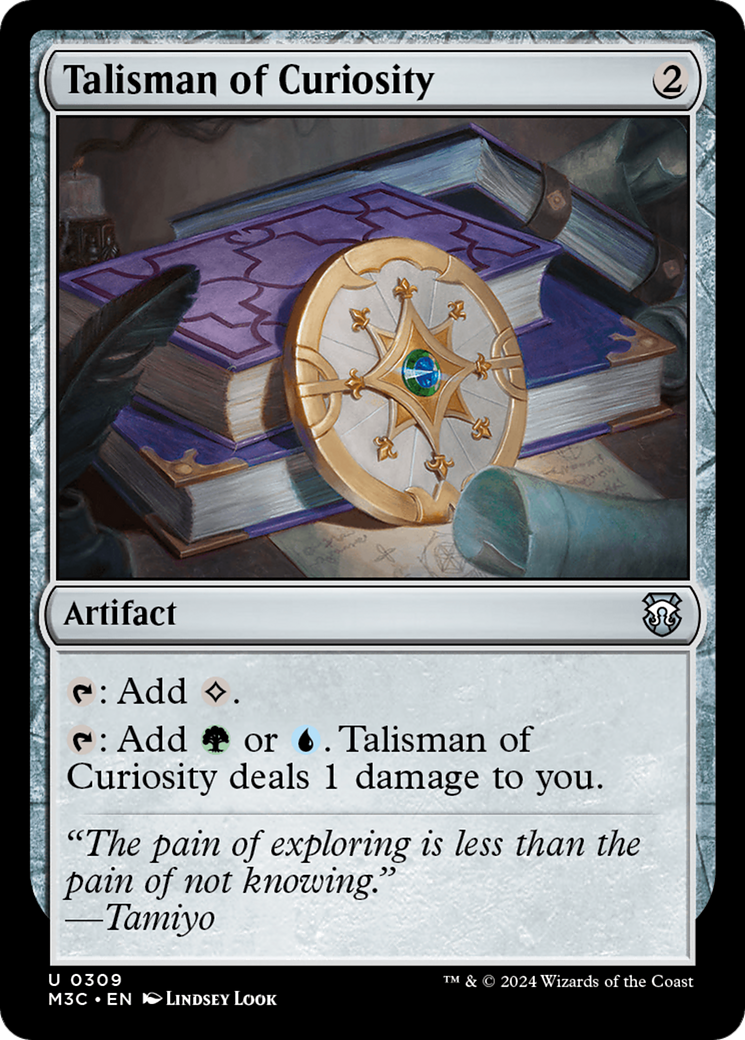 Talisman of Curiosity (Ripple Foil) [Modern Horizons 3 Commander] | Gam3 Escape