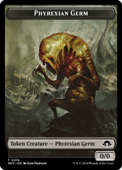 Phyrexian Germ // Emblem - Tamiyo, Seasoned Scholar Double-Sided Token [Modern Horizons 3 Tokens] | Gam3 Escape