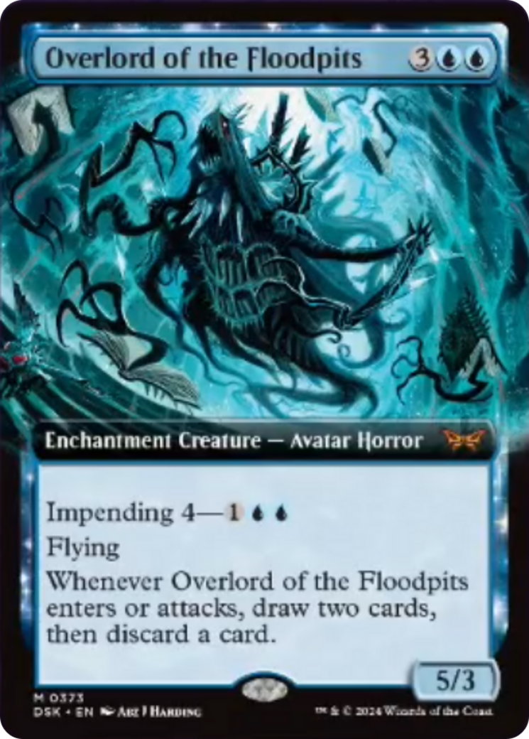 Overlord of the Floodpits (Extended Art) [Duskmourn: House of Horror] | Gam3 Escape