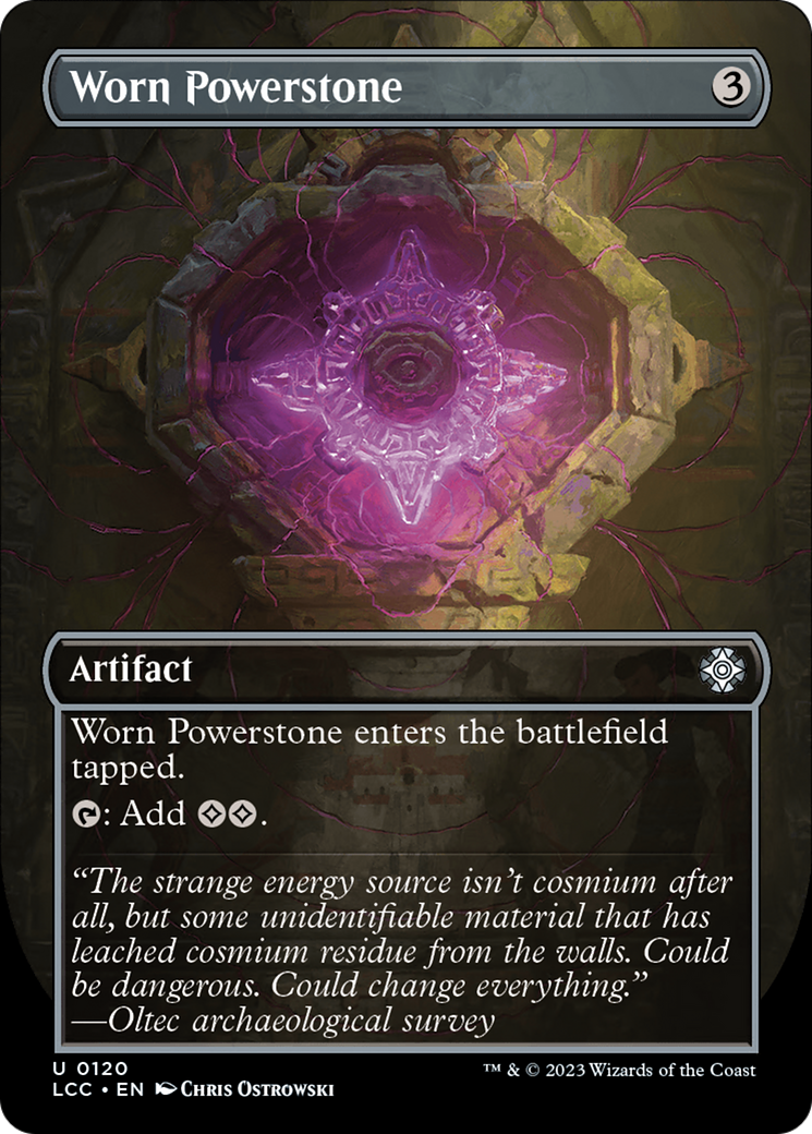 Worn Powerstone (Borderless) [The Lost Caverns of Ixalan Commander] | Gam3 Escape