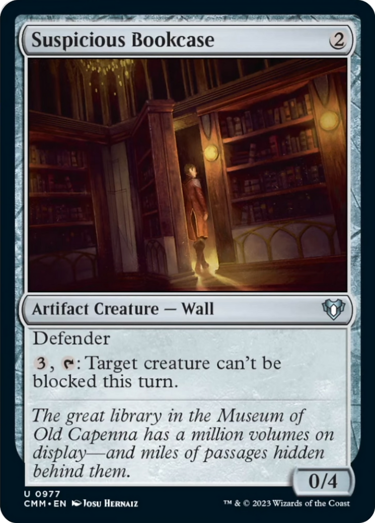 Suspicious Bookcase [Commander Masters] | Gam3 Escape