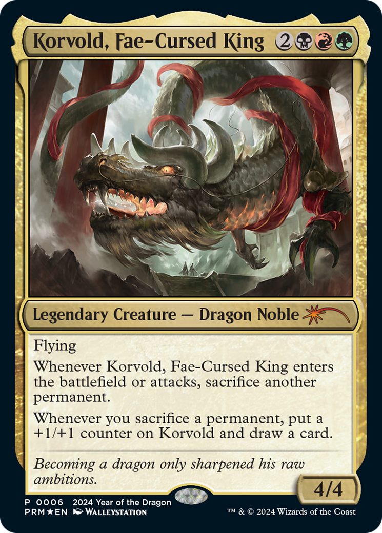 Korvold, Fae-Cursed King (Year of the Dragon 2024) [Standard Showdown Promos] | Gam3 Escape