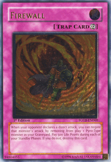 Firewall [FOTB-EN060] Ultimate Rare | Gam3 Escape
