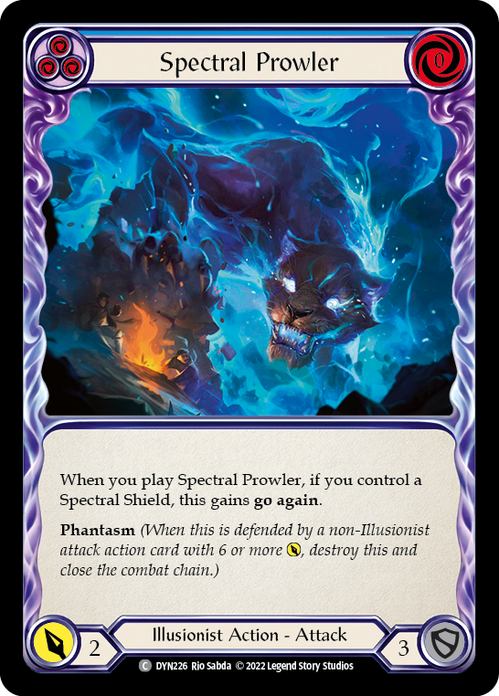 Spectral Prowler (Blue) [DYN226] (Dynasty)  Rainbow Foil | Gam3 Escape