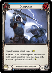 Overpower (Blue) [U-WTR125] (Welcome to Rathe Unlimited)  Unlimited Rainbow Foil | Gam3 Escape