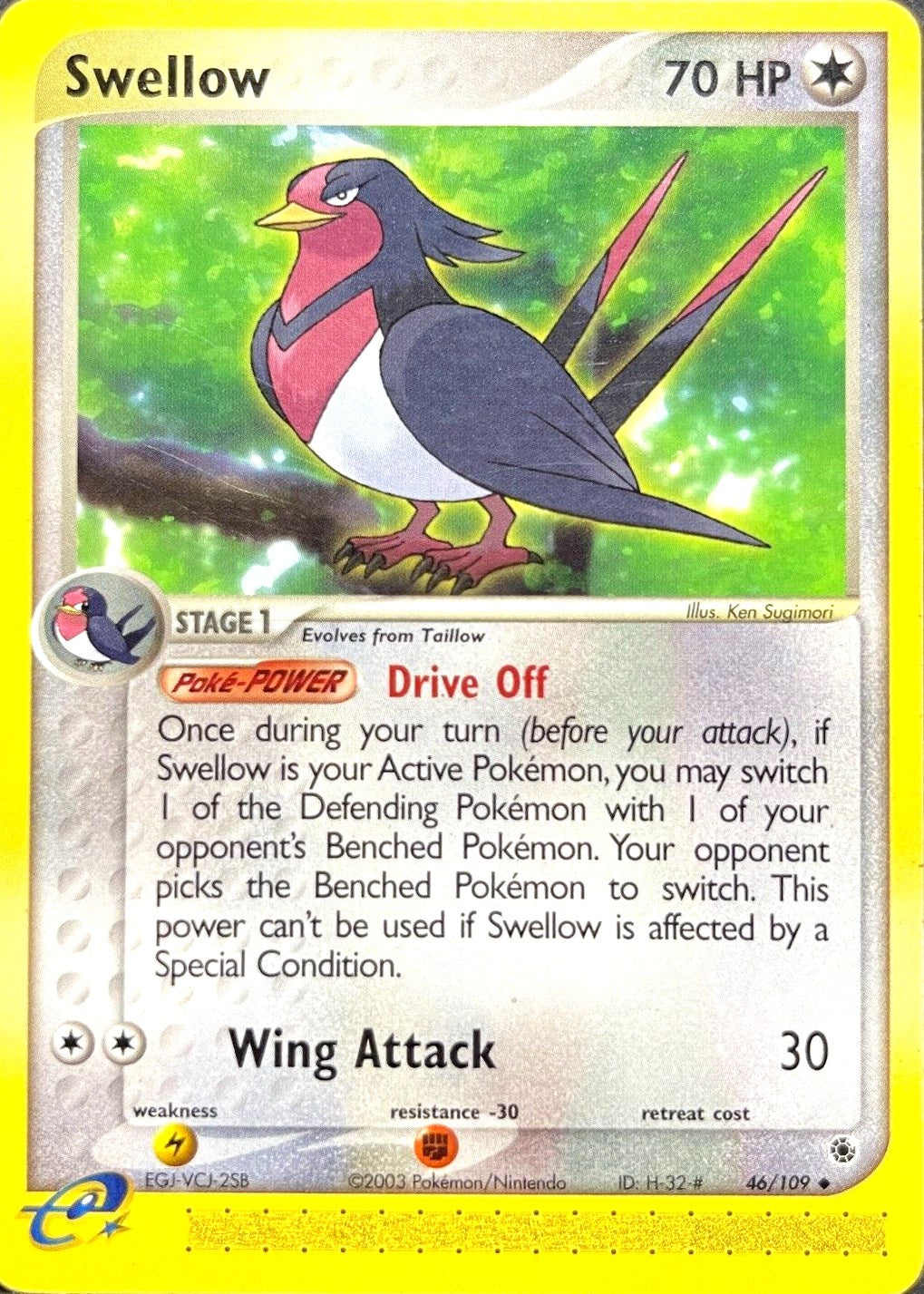 Swellow (46/109) [EX: Ruby & Sapphire] | Gam3 Escape