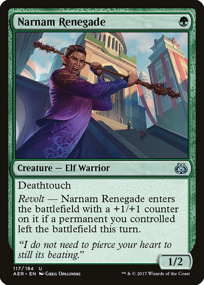 Narnam Renegade [Aether Revolt] | Gam3 Escape