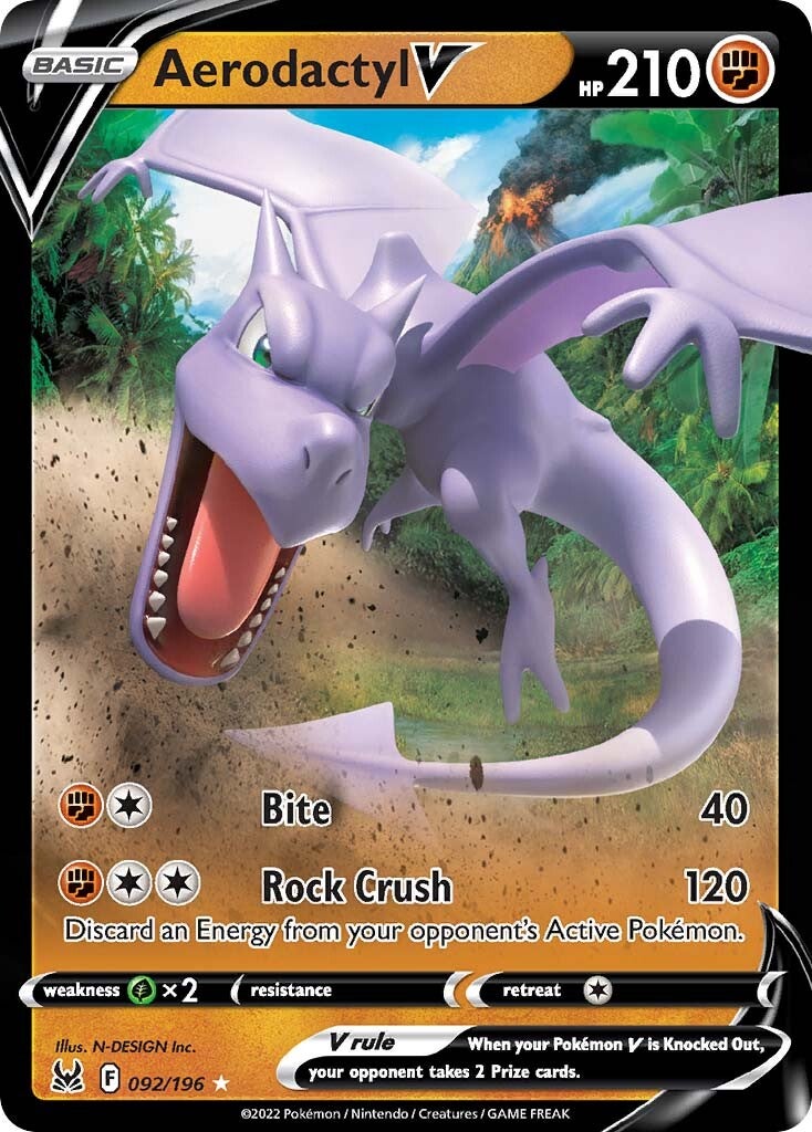 Aerodactyl V (092/196) [Sword & Shield: Lost Origin] | Gam3 Escape