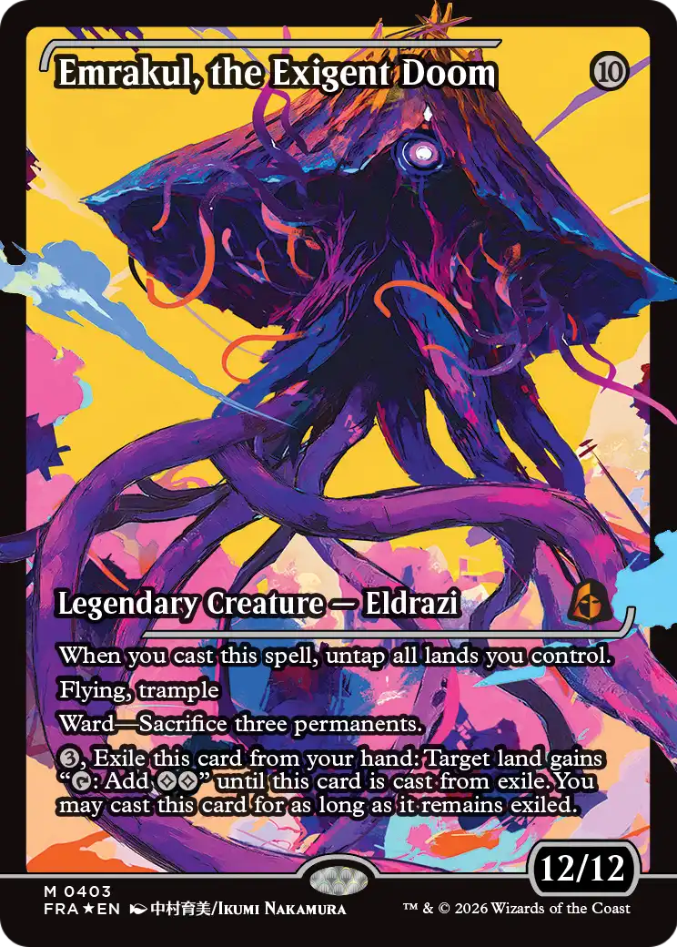 Emrakul, the Exigent Doom (Showcase) [Reality Fracture] | Gam3 Escape