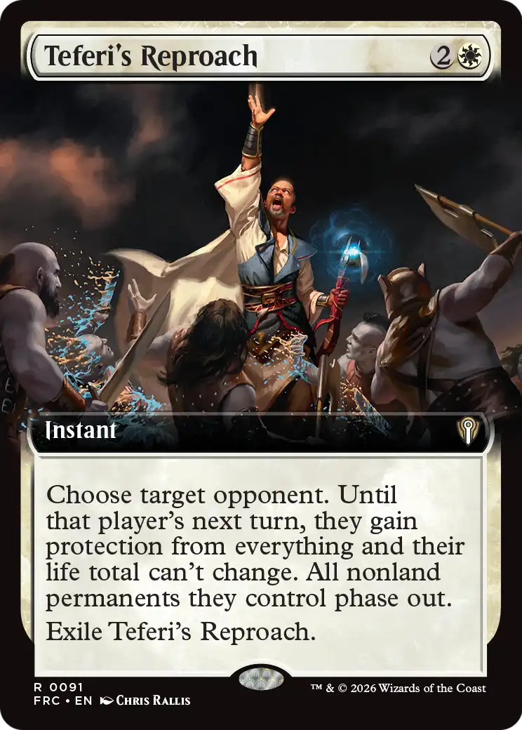 Teferi's Reproach (Extended Art) [Reality Fracture Commander] | Gam3 Escape