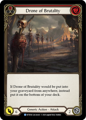 Drone of Brutality (Red) [U-WTR164] (Welcome to Rathe Unlimited)  Unlimited Rainbow Foil | Gam3 Escape