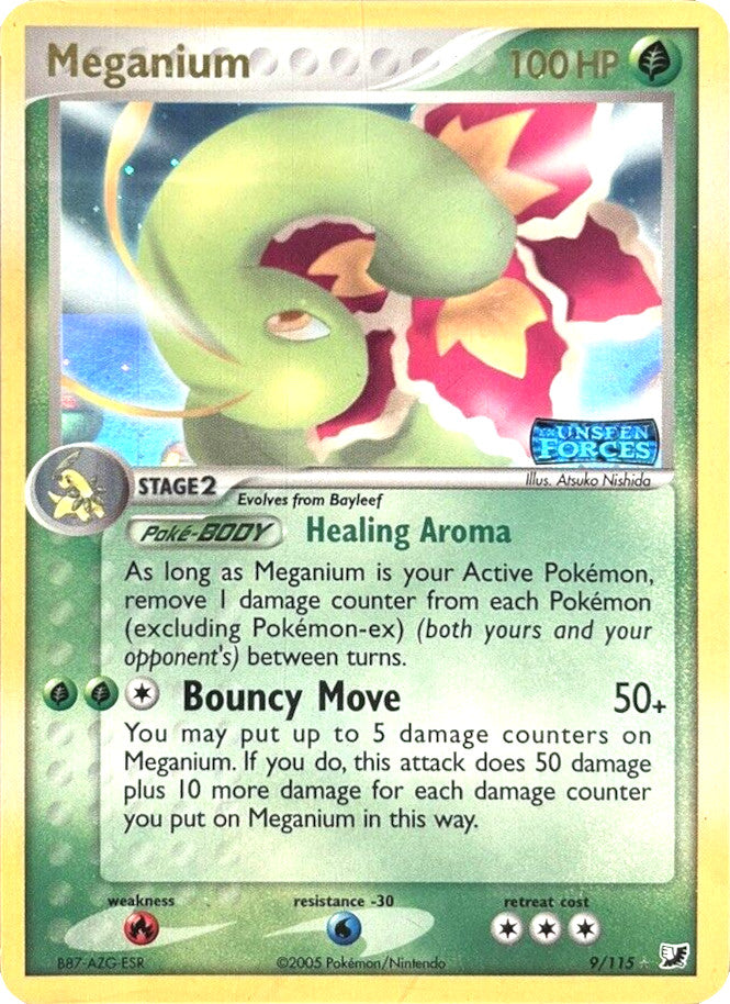 Meganium (9/115) (Stamped) [EX: Unseen Forces] | Gam3 Escape