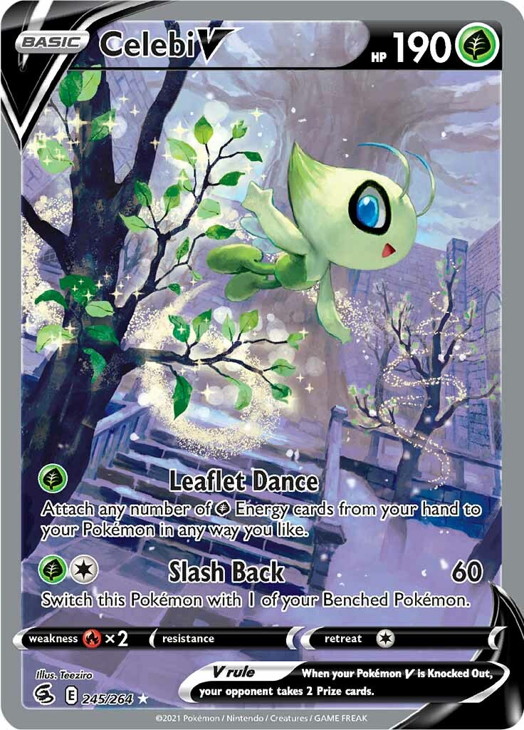 Celebi V (245/264) [Sword & Shield: Fusion Strike] | Gam3 Escape