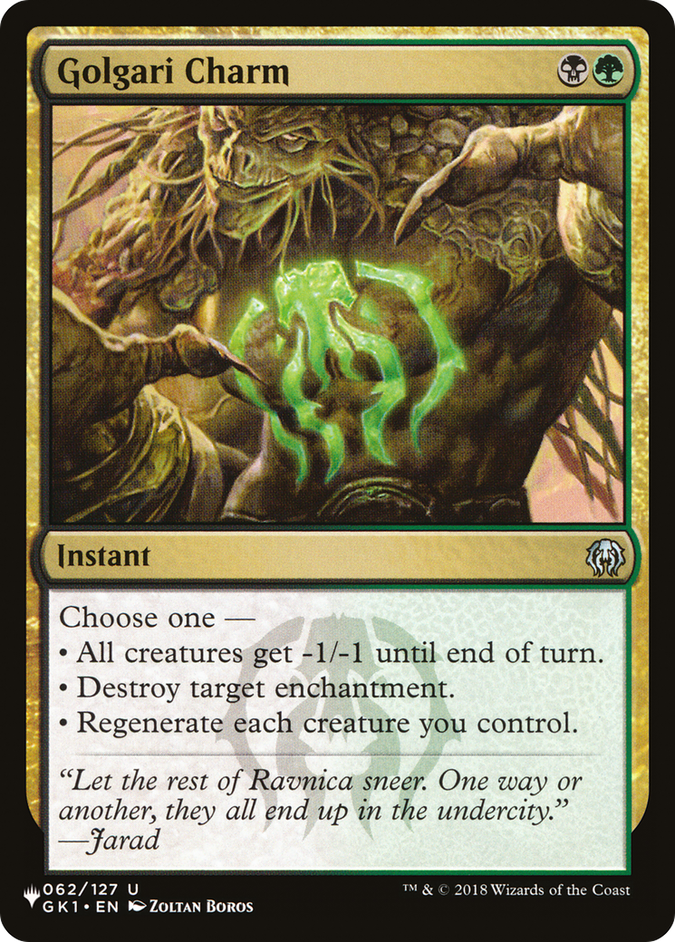 Golgari Charm [The List] | Gam3 Escape