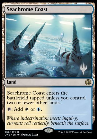 Seachrome Coast (Promo Pack) [Phyrexia: All Will Be One Promos] | Gam3 Escape