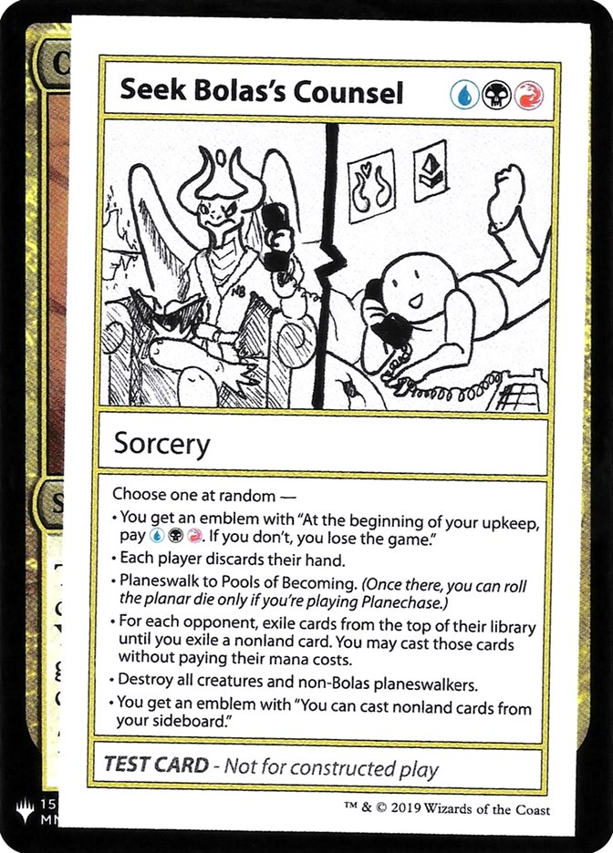 Seek Bolas's Counsel [Mystery Booster Playtest Cards] | Gam3 Escape