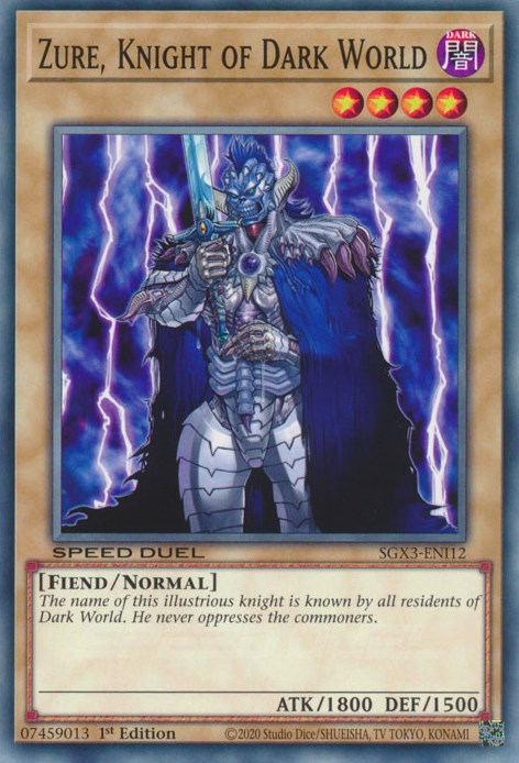 Zure, Knight of Dark World [SGX3-ENI12] Common | Gam3 Escape