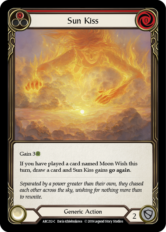 Sun Kiss (Red) [ARC212-C] (Arcane Rising)  1st Edition Normal | Gam3 Escape