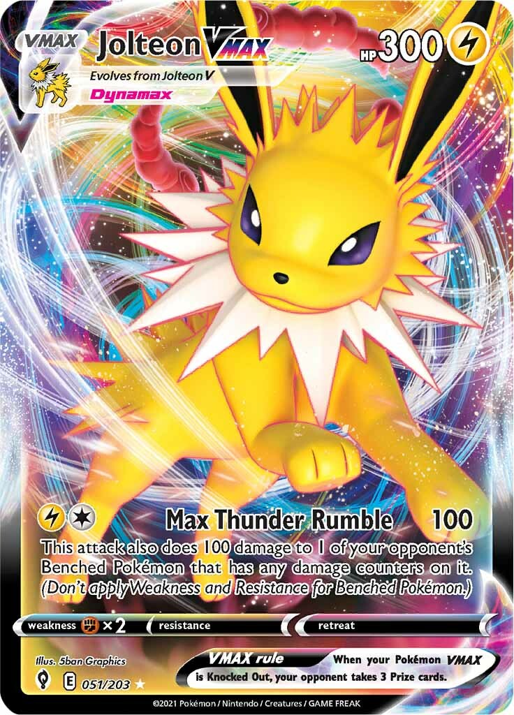 Jolteon VMAX (051/203) [Sword & Shield: Evolving Skies] | Gam3 Escape