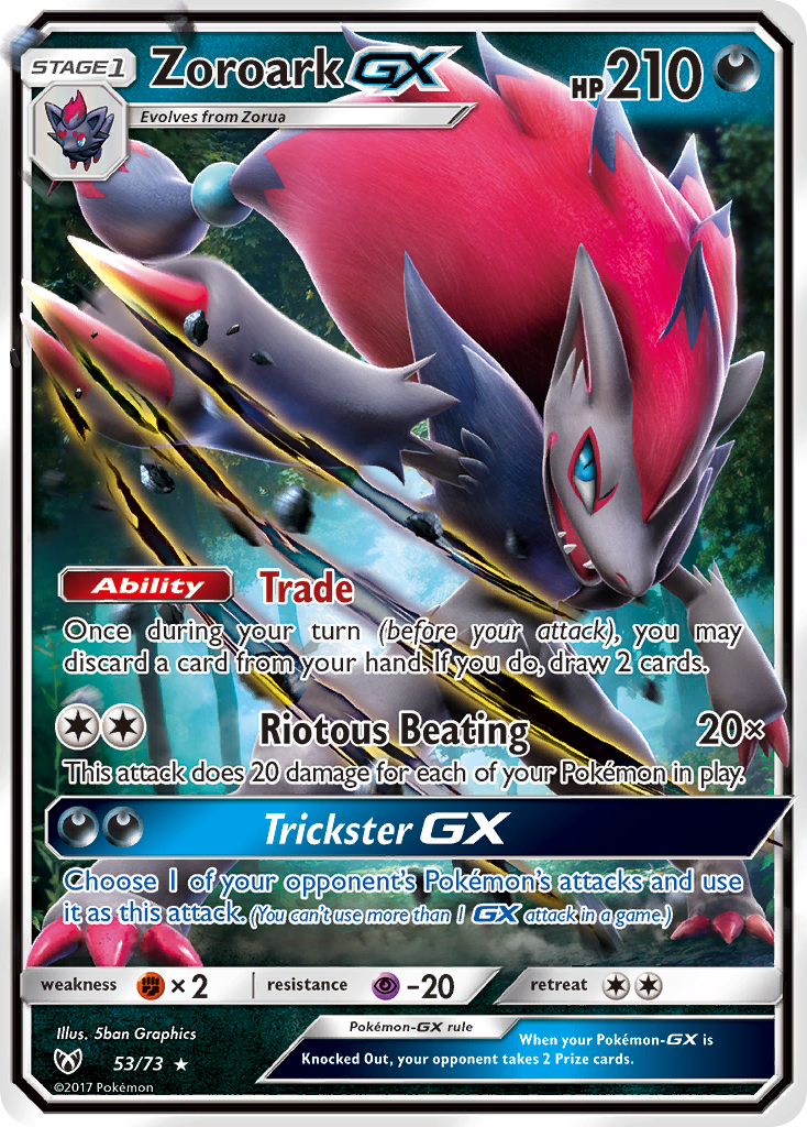 Zoroark GX (53/73) [Sun & Moon: Shining Legends] | Gam3 Escape