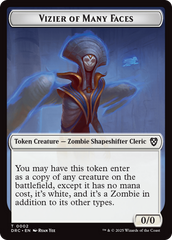 Angel of Sanctions // Vizier of Many Faces Double-Sided Token [Aetherdrift Commander] | Gam3 Escape