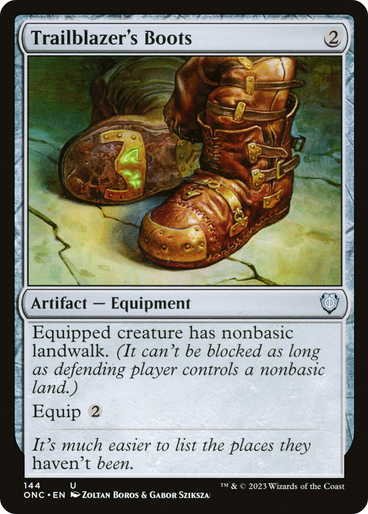 Trailblazer's Boots [Phyrexia: All Will Be One Commander] | Gam3 Escape