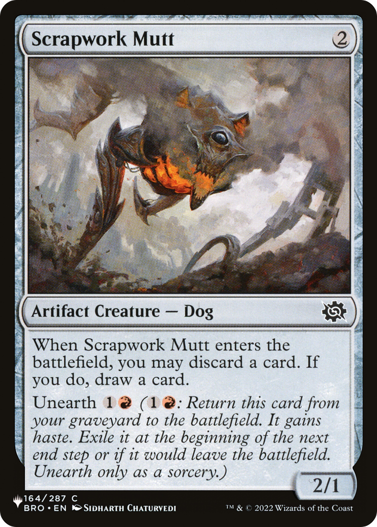 Scrapwork Mutt [The List Reprints] | Gam3 Escape