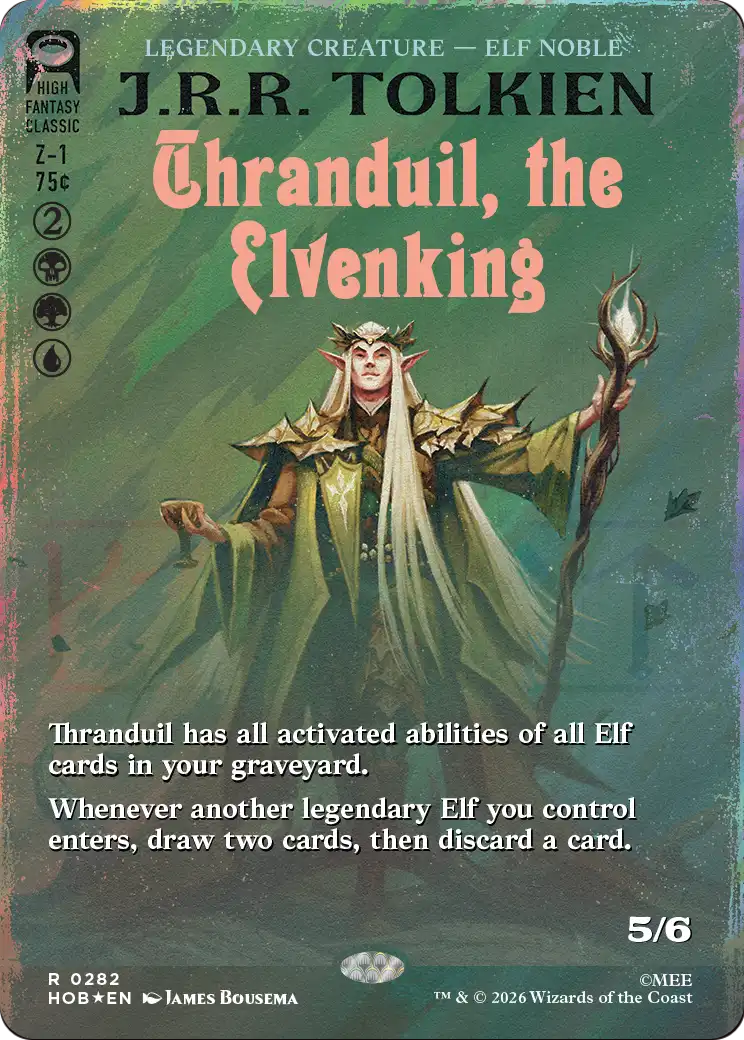 Thranduil, the Elvenking (Borderless) (Surge Foil) [The Hobbit] | Gam3 Escape