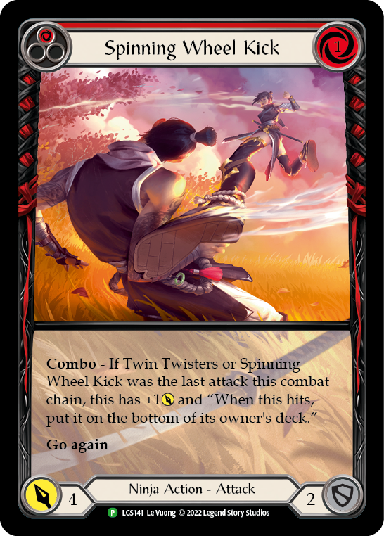 Spinning Wheel Kick (Red) [LGS141] (Promo)  Rainbow Foil | Gam3 Escape