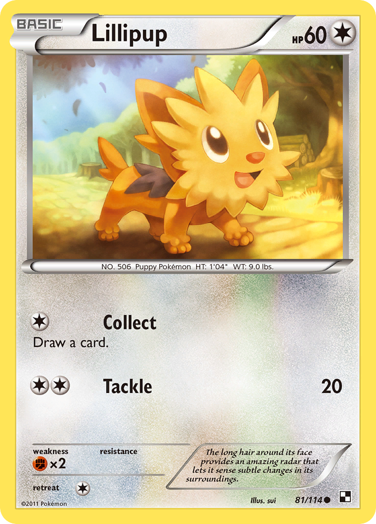 Lillipup (81/114) [Black & White: Base Set] | Gam3 Escape
