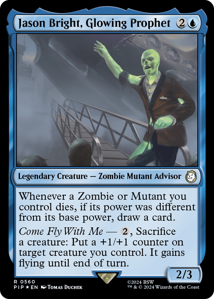 Jason Bright, Glowing Prophet (Surge Foil) [Fallout] | Gam3 Escape
