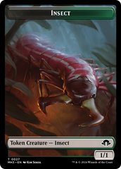 Zombie (Ripple Foil) // Insect (0027) Double-Sided Token [Modern Horizons 3 Tokens] | Gam3 Escape