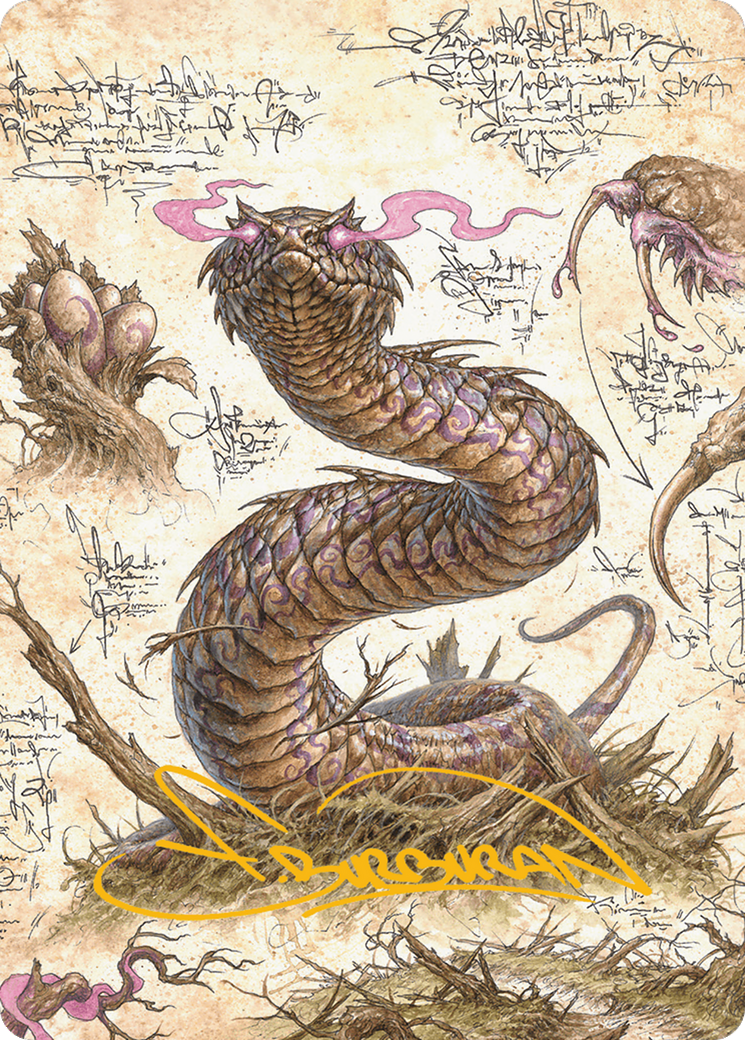 Rottenmouth Viper Art Card (Gold-Stamped Signature) [Bloomburrow Art Series] | Gam3 Escape