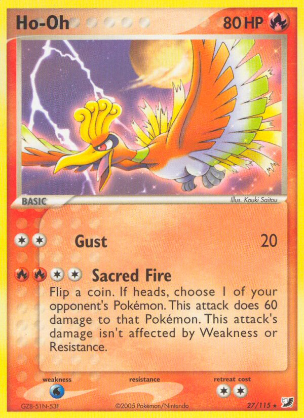 Ho-Oh (27/115) [EX: Unseen Forces] | Gam3 Escape