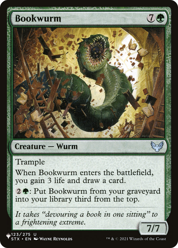 Bookwurm [The List Reprints] | Gam3 Escape