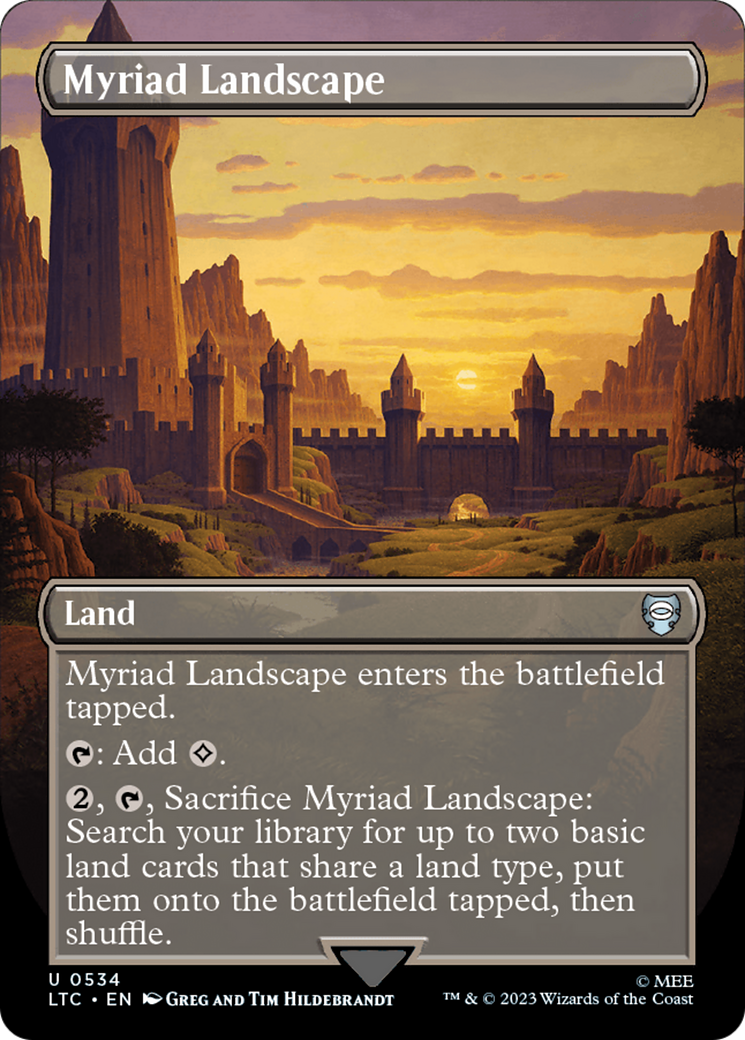 Myriad Landscape (Borderless) [The Lord of the Rings: Tales of Middle-Earth Commander] | Gam3 Escape