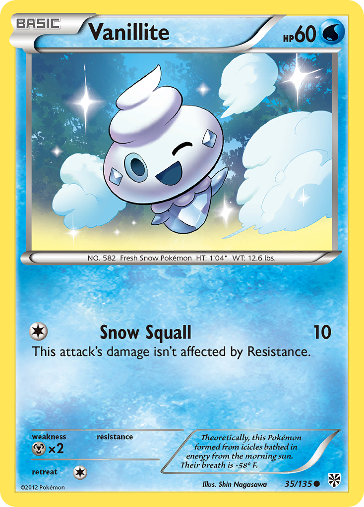 Vanillite (35/135) [Black & White: Plasma Storm] | Gam3 Escape