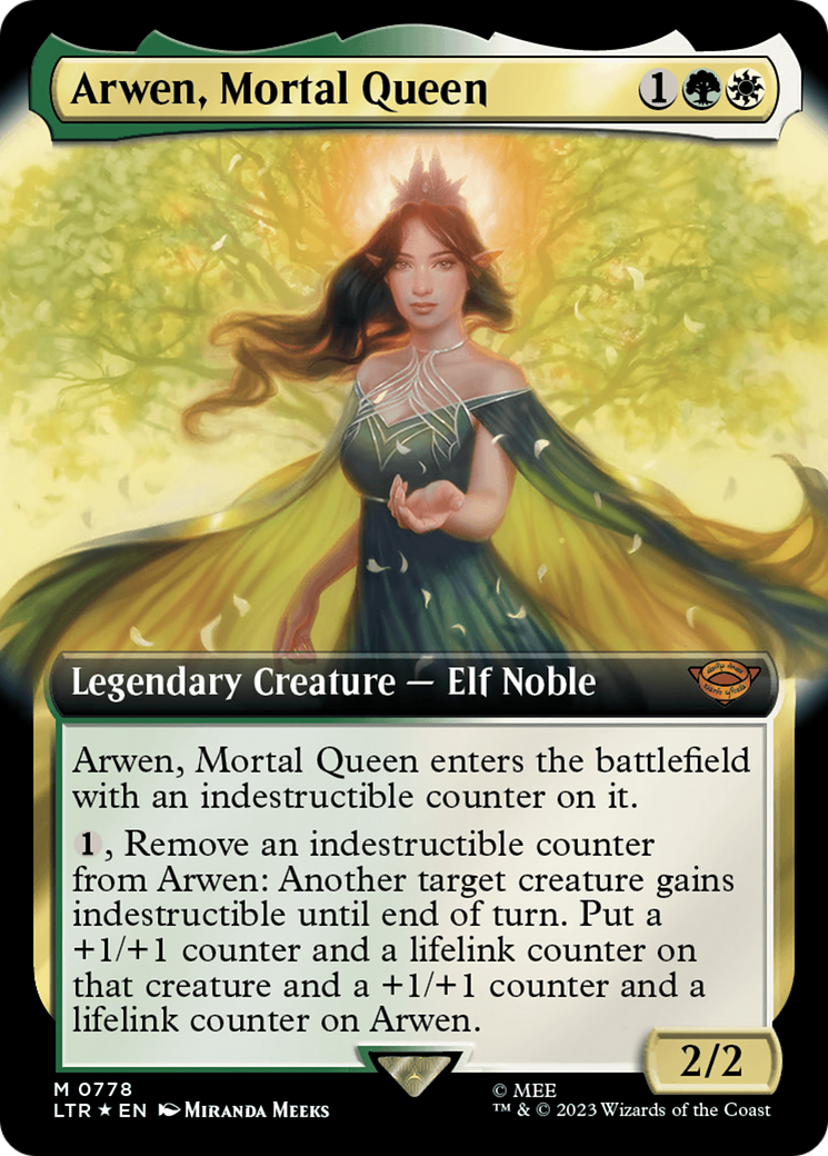 Arwen, Mortal Queen (Extended Art) (Surge Foil) [The Lord of the Rings: Tales of Middle-Earth] | Gam3 Escape