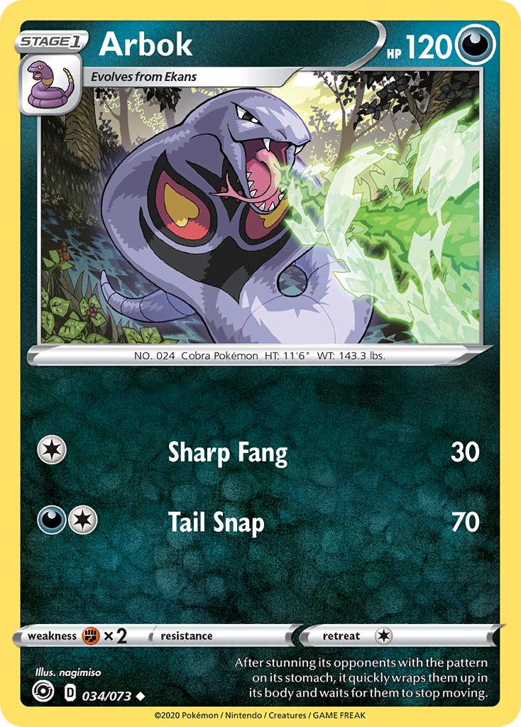 Arbok (034/073) [Sword & Shield: Champion's Path] | Gam3 Escape